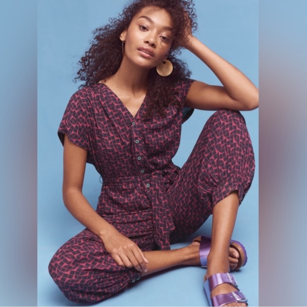 Maeve by Anthropologie Jumpsuit, Purple, Large